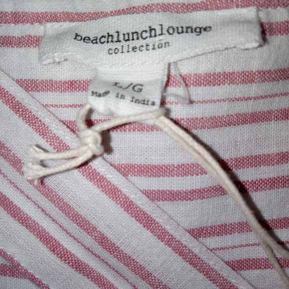 Beachlunchlounge Talia striped jumpsuit sz xl - Picture 4 of 6
